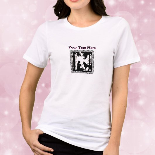 Black White Riding Hood Woods Wolf Fancy Frame トライブレンドＴシャツ