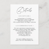 Black & White Sage Greenの情報結婚詳細 エンクロージャーカード (正面)