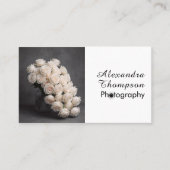 Black White Script Photo Photographer Business 名刺 (正面)