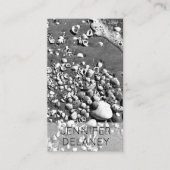 Black & White Seashells写真ソーシャルメディア 名刺 (正面)