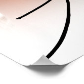 Black White Simple Photo Graduation Party Sign ポスター (角)