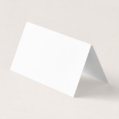 Black White Simple Plain Architect Business Card 名刺 (裏面)
