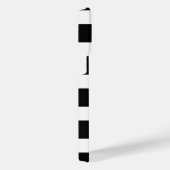 Black & White Striped iPhoneケース (右側面)