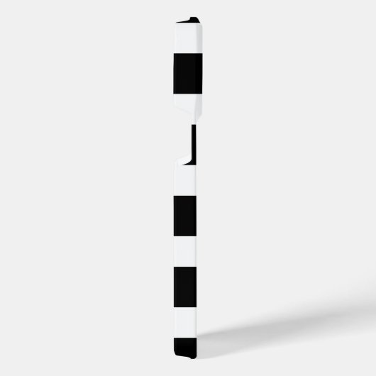 Black & White Striped iPhoneケース (右側面)
