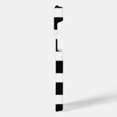 Black & White Striped iPhoneケース (左側面)