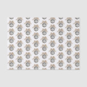 Black White Stripes Ornament Christmas 薄葉紙 (正面)