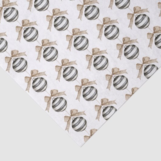 Black White Stripes Ornament Christmas 薄葉紙 (詳細)