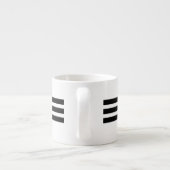 black-white stripes – schwarz-weiß gestreift エスプレッソカップ (裏面)