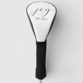 Black White Stylish Custom Golf Club Headcover ゴルフヘッドカバー (正面)