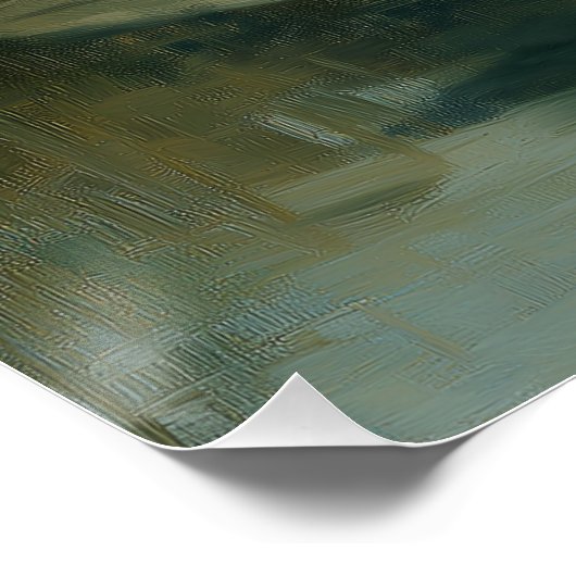 Black & White Swan Couple Poster ポスター (コーナー)