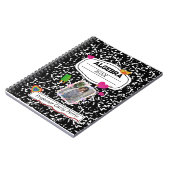 Black White Teen Collage Custom Photo Notebook ノートブック (左側)