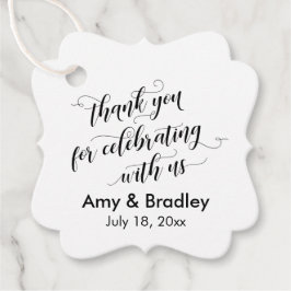 Black & White Thank You's 祝 with Us フェイバータグ