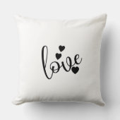 Black & White Throw Pillow クッション (正面)