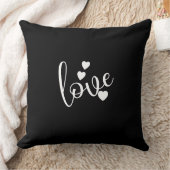 Black & White Throw Pillow クッション (ブランケット)