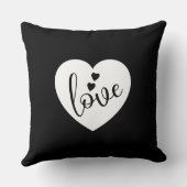 Black & White Throw Pillow クッション (裏面)