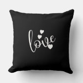 Black & White Throw Pillow クッション (正面)