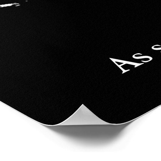 Black White Tiger Pop Art Confidence Quote ポスター (角)