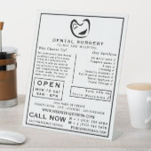 Black & White Tooth Logo歯科、歯医者の広告 台座サイン (インサイチュ)