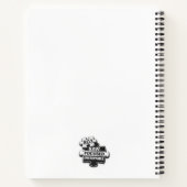 Black & White Triangle Design | Powerof3Brand ノートブック (裏面)