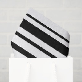 Black & White Uneven Stripes  薄葉紙