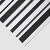 Black & White Uneven Stripes  薄葉紙 (詳細)