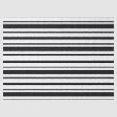 Black & White Uneven Stripes  薄葉紙 (正面)
