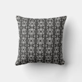 Black & White Unique Abstract Pattern クッション (裏面)