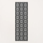 Black & White Unique Abstract Pattern ヨガマット (正面)