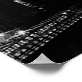Black & White Unique New York City Poster Print ポスター (角)