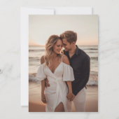 Black & White We Decided On Forever 結婚's 招待状 (裏面)