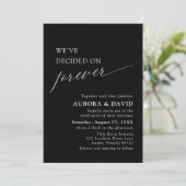 Black & White We Decided On Forever 結婚's 招待状 (スタンド正面)