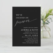 Black & White We Decided On Forever 結婚's 招待状 (スタンド正面)