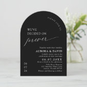 Black & White We Decided On Forever 結婚's 招待状 (スタンド正面)
