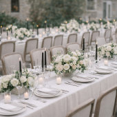 Black & White Wedding Attire Card 招待状