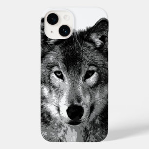 Black & White Wolf Eyes Case-Mate iPhone 14ケース