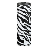 Black & White Zebra Safari Animal Pattern タンブラー (裏面)