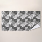 Black & White Zen Bath Towel バスタオル (バスタオル)