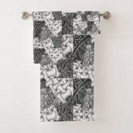 Black & White Zen Towel Set バスタオルセット