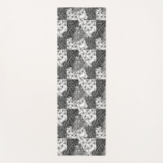 Black & White Zen Yoga Mat ヨガマット (正面)