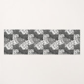 Black & White Zen Yoga Mat ヨガマット (正面(横))