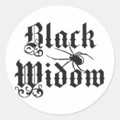 Black widow ラウンドシール (正面)