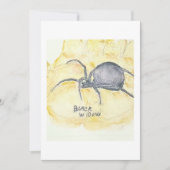 Black Widow Greeting Card 招待状 (正面)