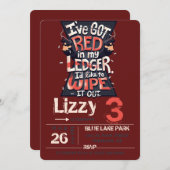 Black Widow invitation card  招待状 (正面/裏面)