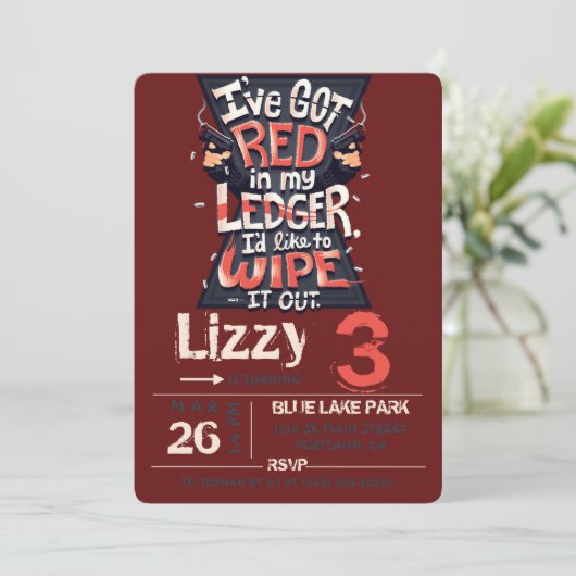 Black Widow invitation card 招待状 (スタンド正面)