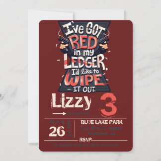 Black Widow invitation card  招待状