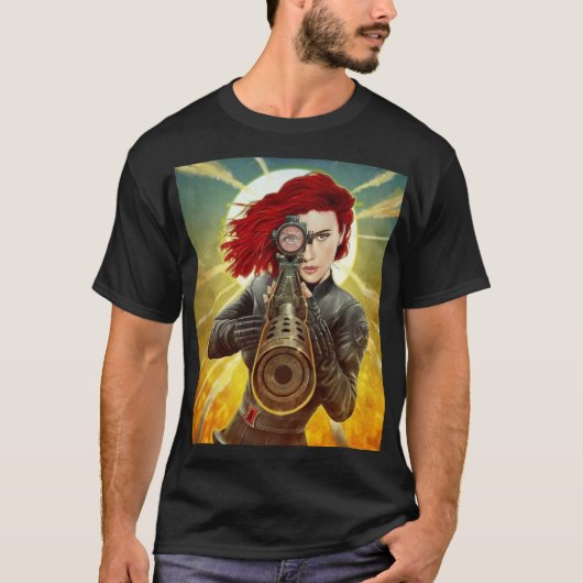 Black Widow – Precision Strike Heroine Tシャツ (正面)