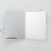 Black Widow Spider And Spiderweb Drawing Art カード (内部)