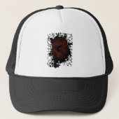 Black Widow Spider Web Gothic Dark Edgy キャップ (正面)