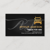 Black Wire Mesh Vignette金ゴールドトラックドライバ 名刺 (正面)