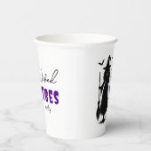 Black Witch Silhouette – "Wicked Vibes Only" -  紙コップ (右)